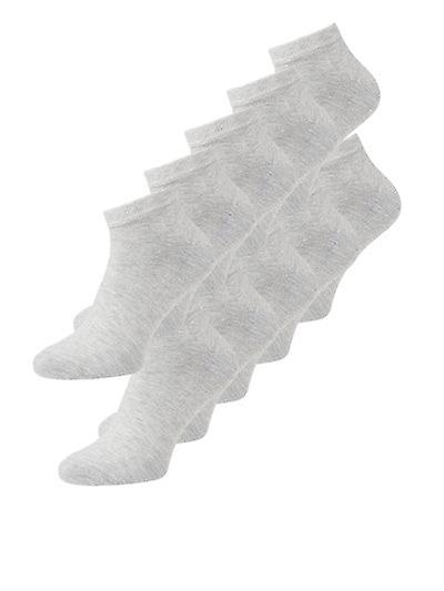 Jack & Jones 10-pack ankelstrumpor - Ljusgrå
