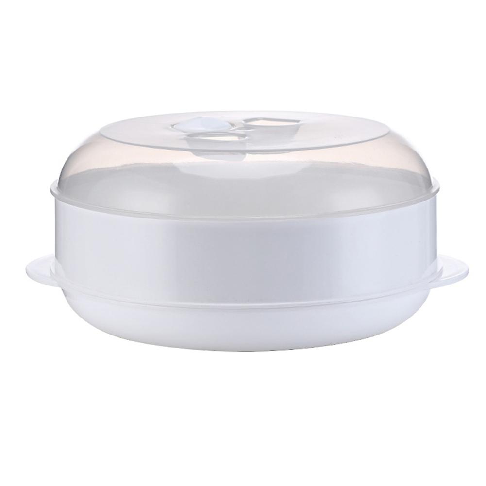 ZHOUBA Runde ein-/zweistöckige Mikrowelle Lebensmitteldampfer Küche Gemüse Fisch Kochgeschirr