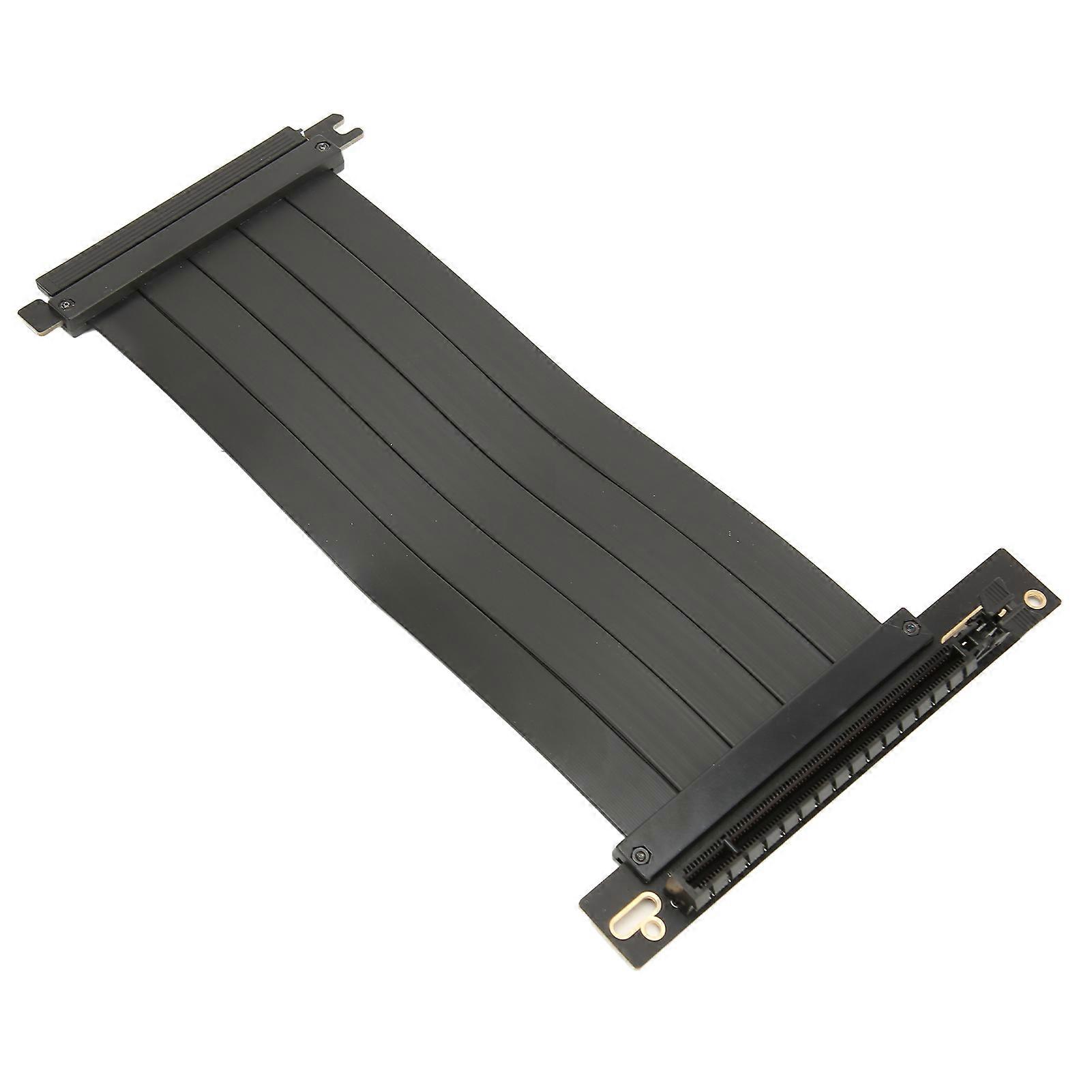 Câble d'extension PCIE 4.0 x 16 haute vitesse, flexible, angle droit à 90 degrés, pour carte graphique GPU, 60 cm