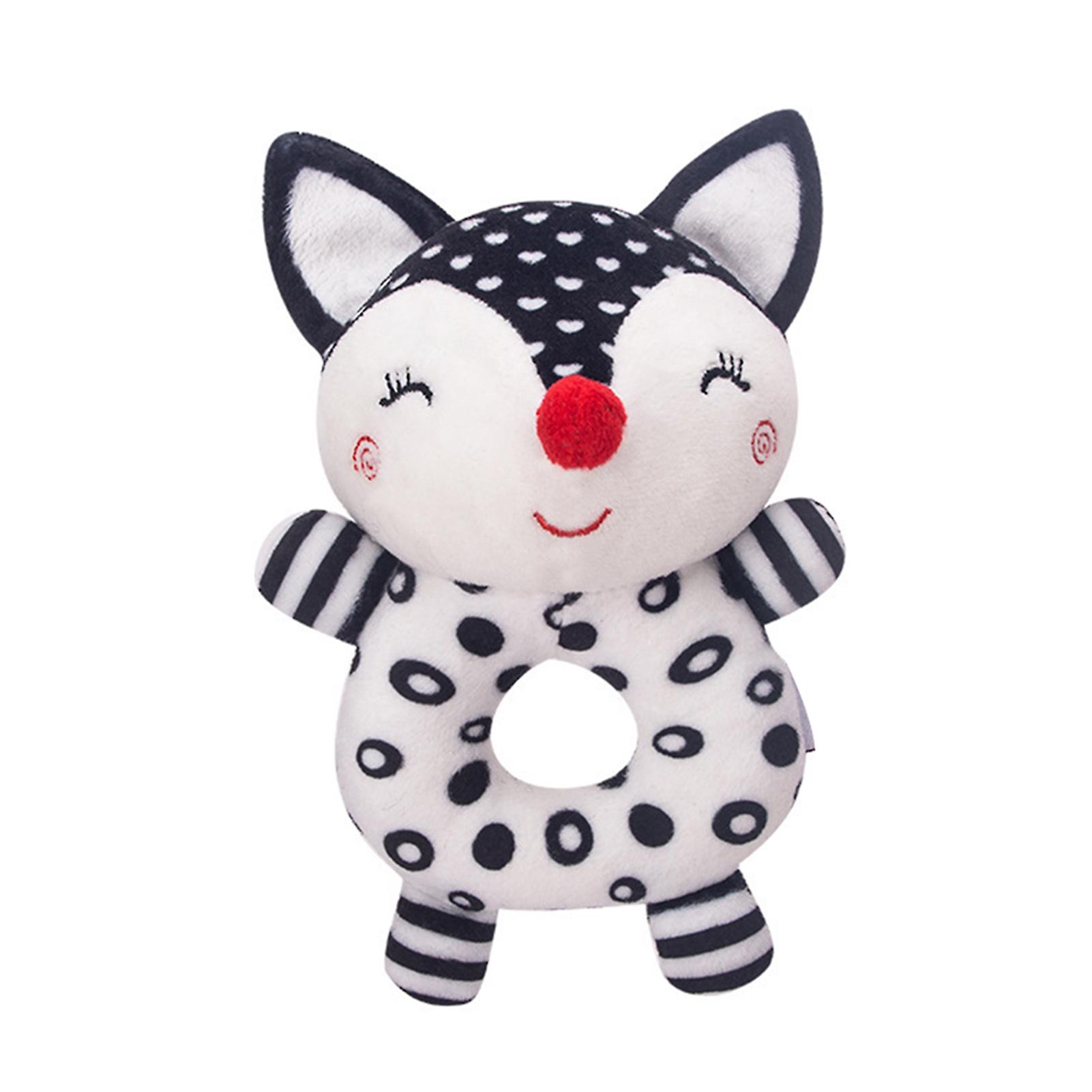 Baby Rattle Toy for Newborns Plush Stuffed Animal Rattle Elephant Shape