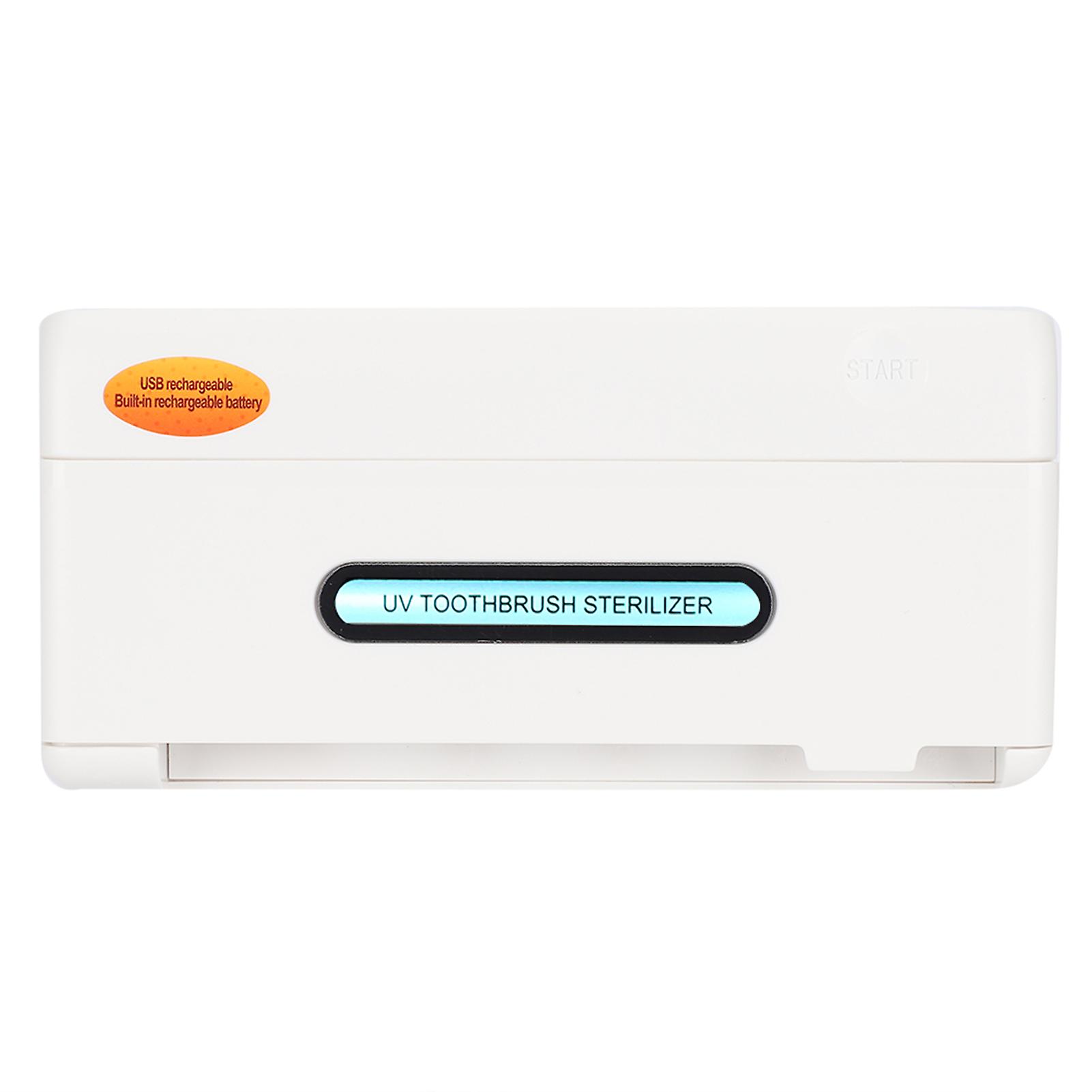 Multi-Functional UV Toothbrush Sterilizer Holder, 4 Brush, 2000mA Battery