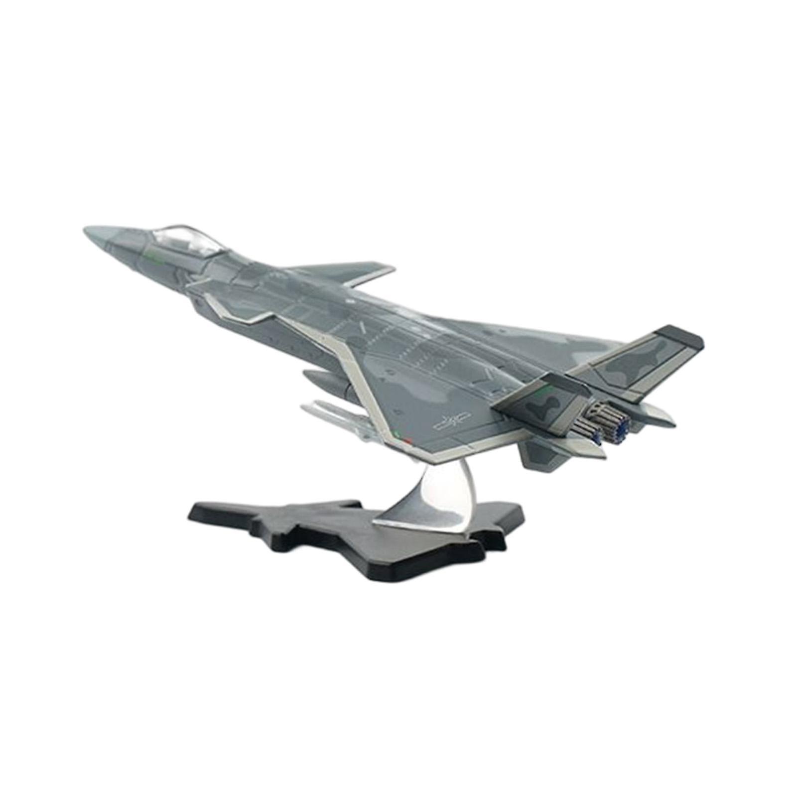 1:200 Scale Plane Model J20 Fighter Model for Home Desktop Collectibles
