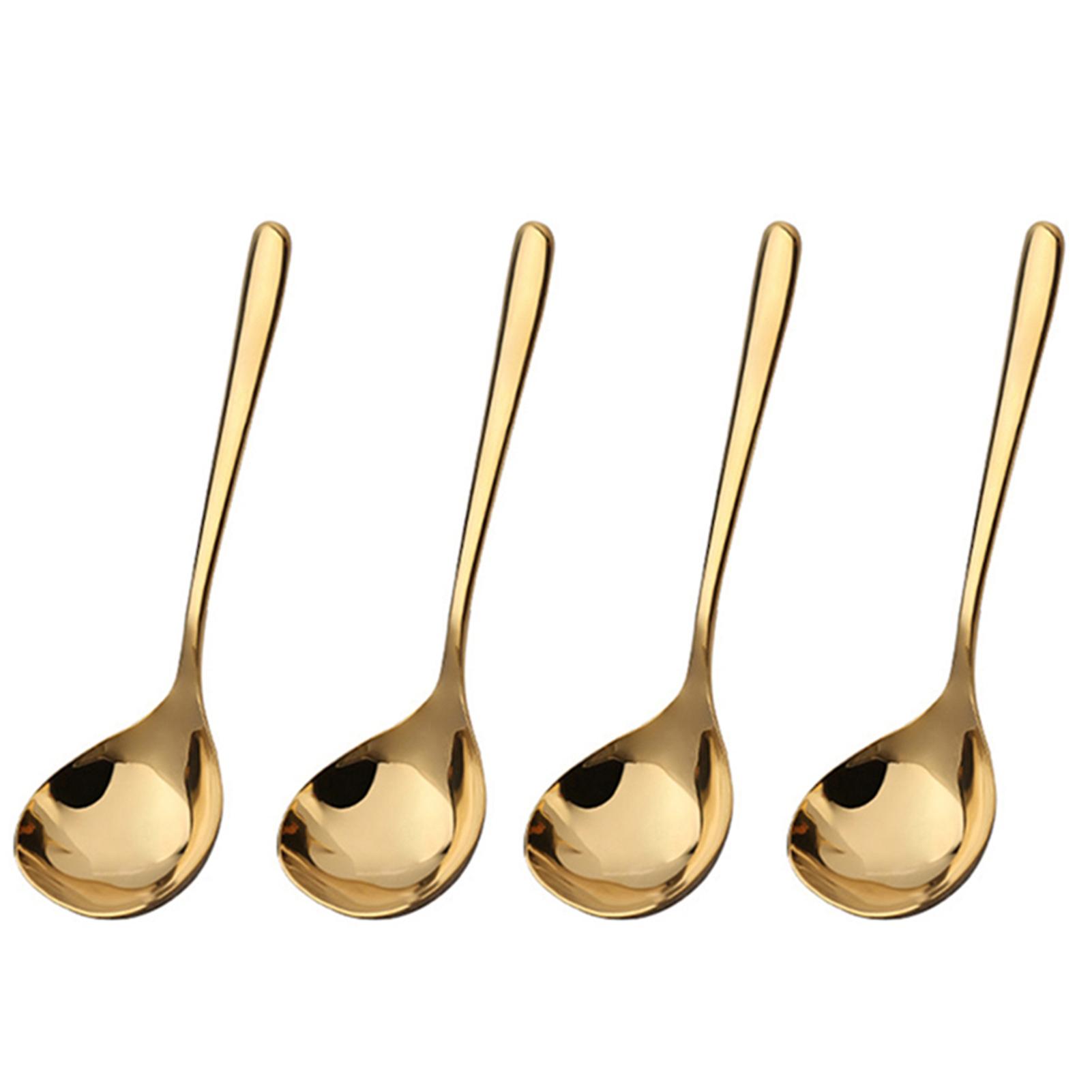 Stainless Steel Mini Ladle 1/2/4pcs Sauce Gravy Spoon with Smooth Surface Polished Deep Serving Soup