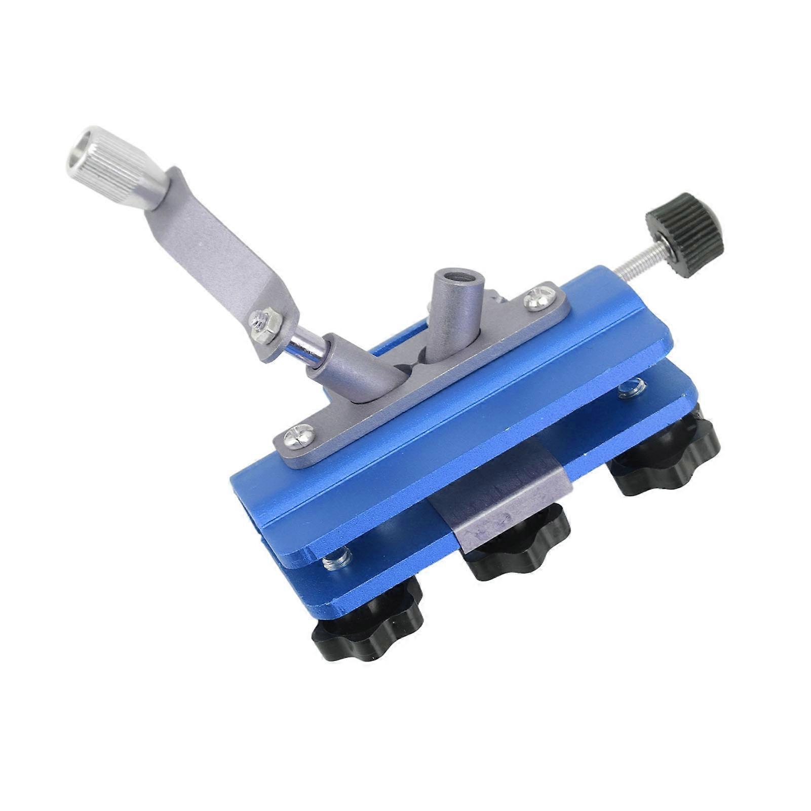 Chainsaw Sharpener Portable Lightweight Hand Crank Chain Sharpening Jig for Electric Saws Blue