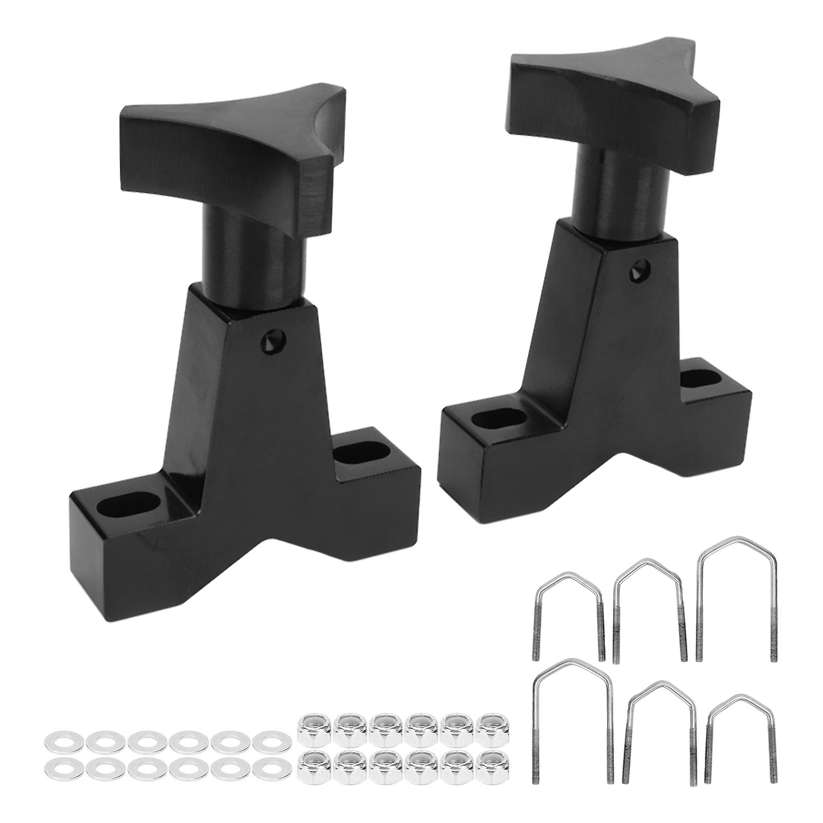 Black Alloy Steel Lifting Tube Mounting System for 1-2.5" Square Round Tubing