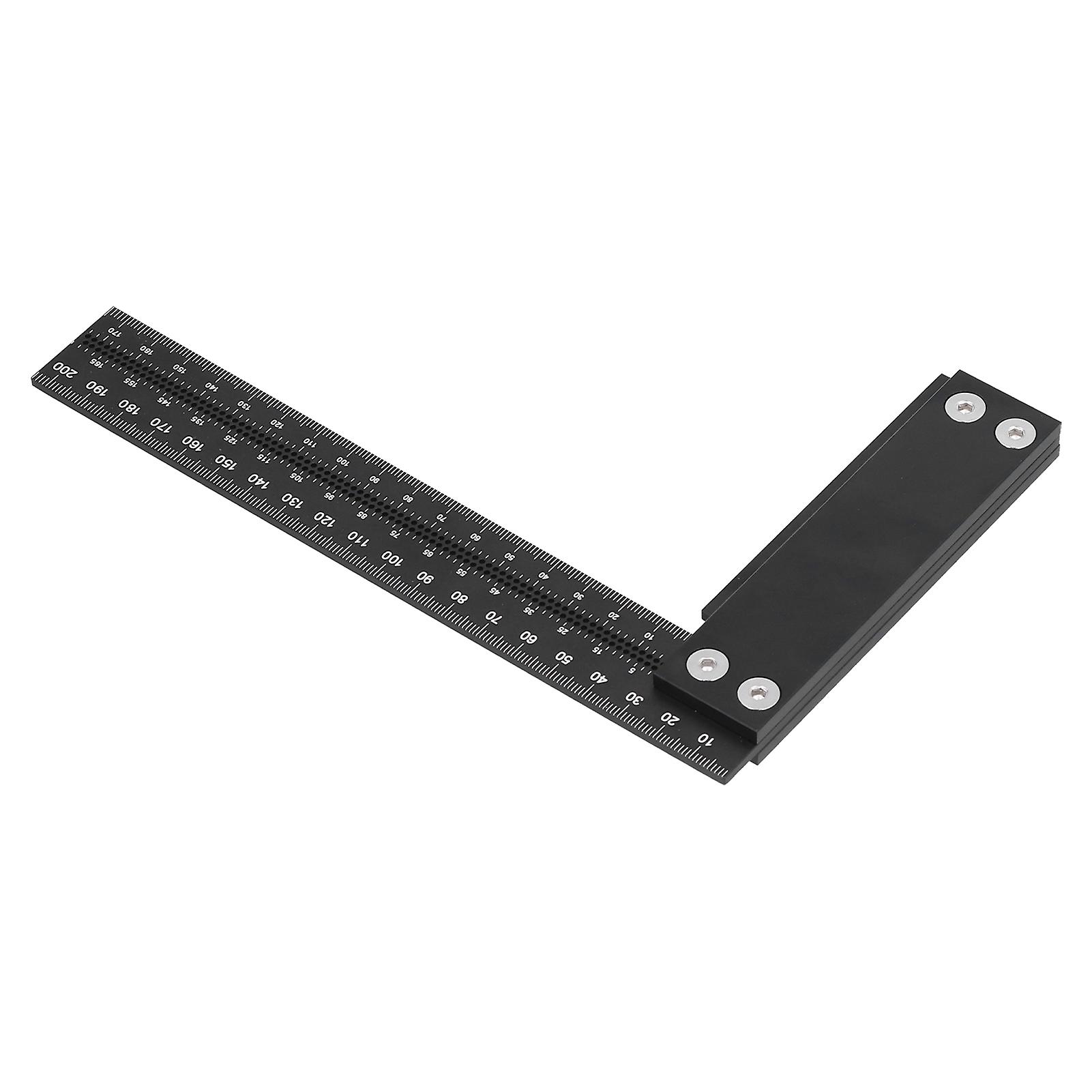 T Speed Measurements Ruler - Aluminum Alloy 0~200mm DIY Woodworking Measuring Scribing Tool