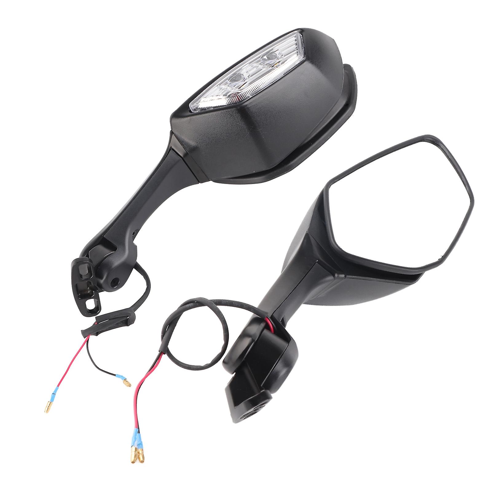 LED Turn Signal Motorcycle Rear View Mirrors Replacement for NINJA ZX10R 2011 - 2015