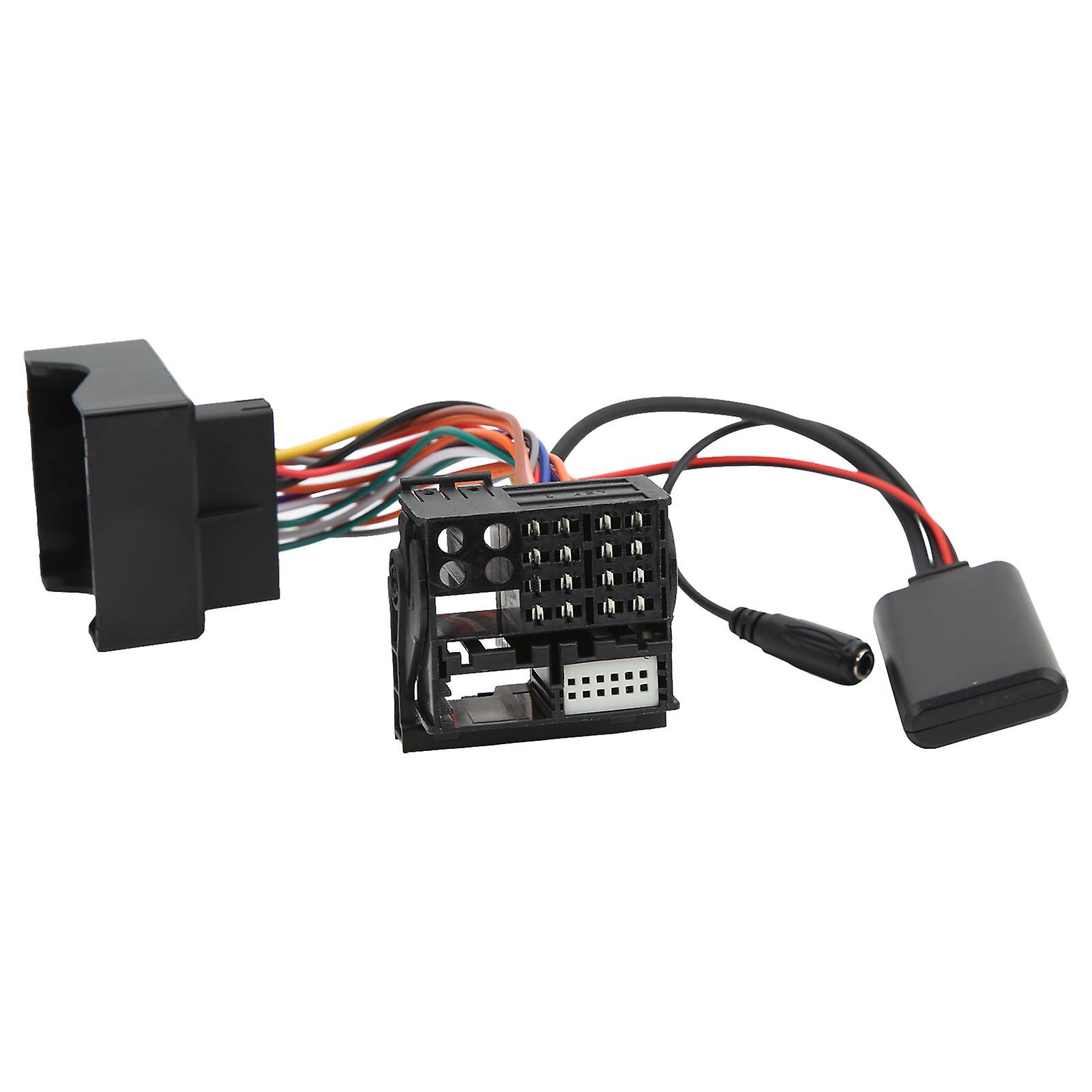 Car Wireless Audio AUX Input Cable Adapter Bluetooth 5.0 with Microphone Replacement for E46 320i 320ci