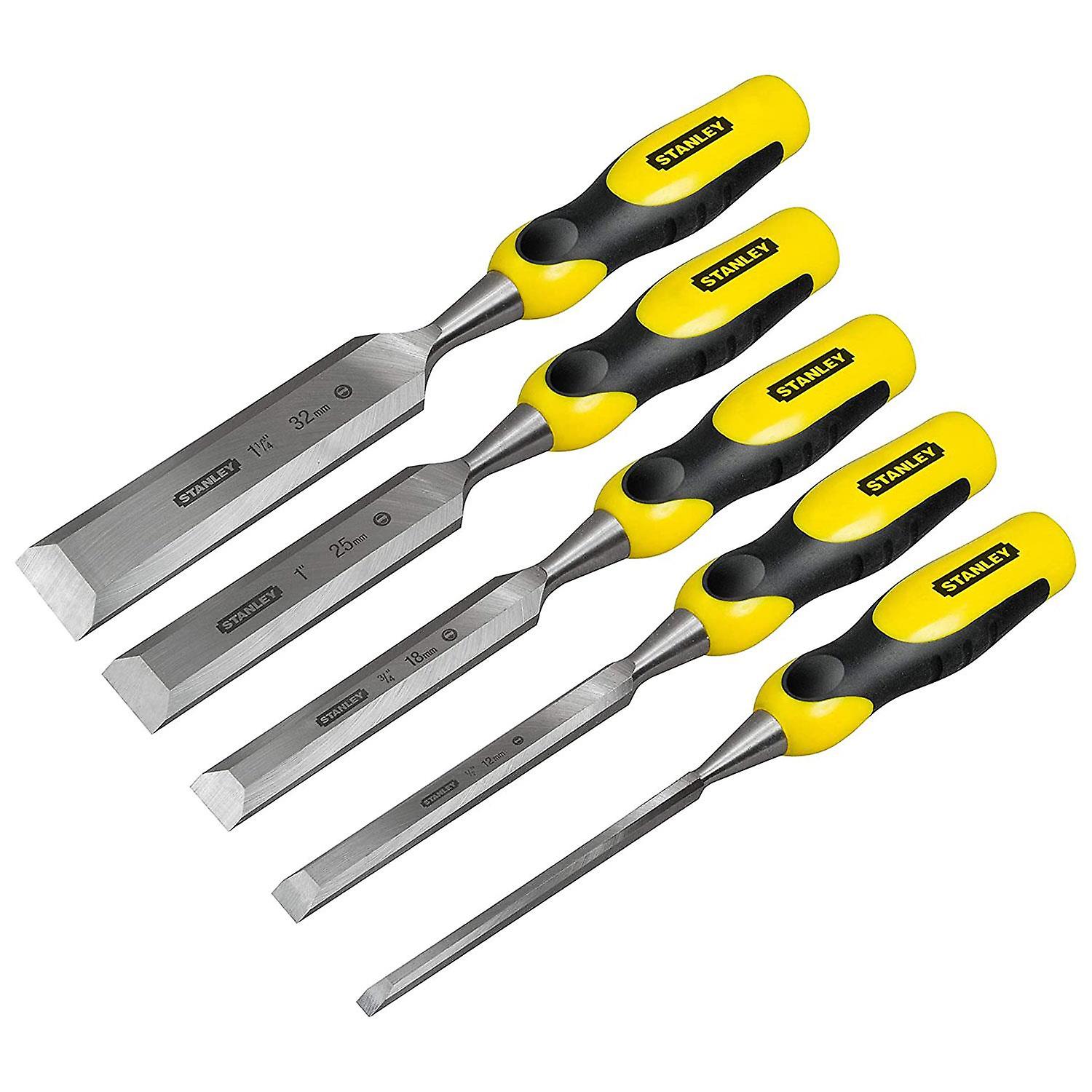 STANLEY DGRIP CHISEL + STRIKE CAP 5PC + ACCESS