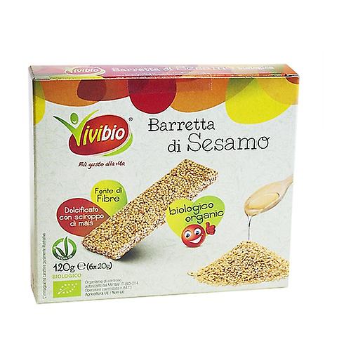 Organic sesame bar 6 bars of 20g