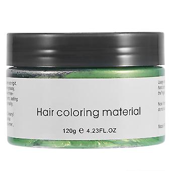 120g Unissex descartável tintura de cabelo lama creme de cabeleireiro penteado coloração cera (verde)