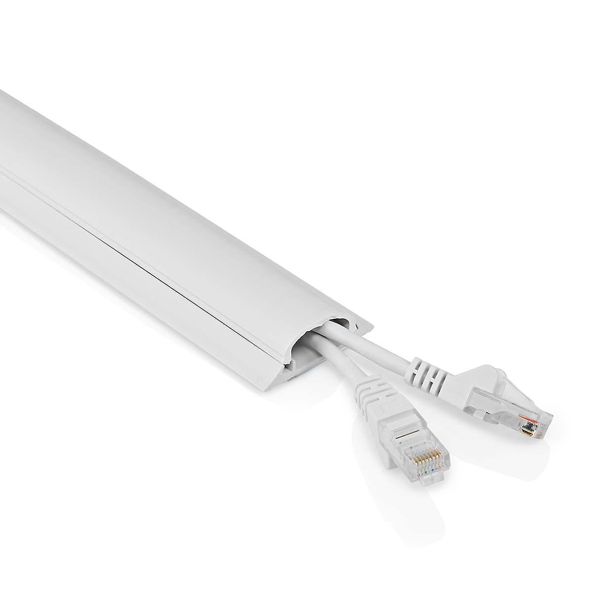 Cable Management | Channel | 1 pc. | Maximum cable thickness: 16 mm | PVC | White