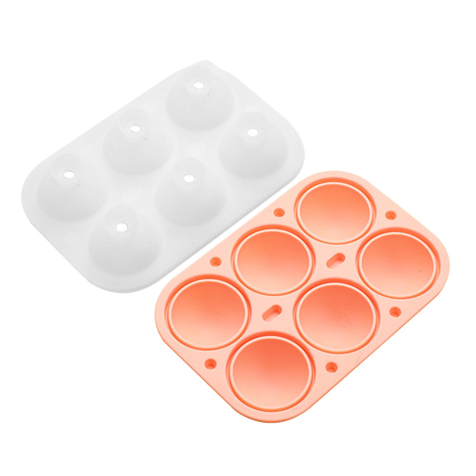 Non-Stick Ball Ice Cubes Mold Large Capacity Refrigerator Ice Box for Summer Drinking