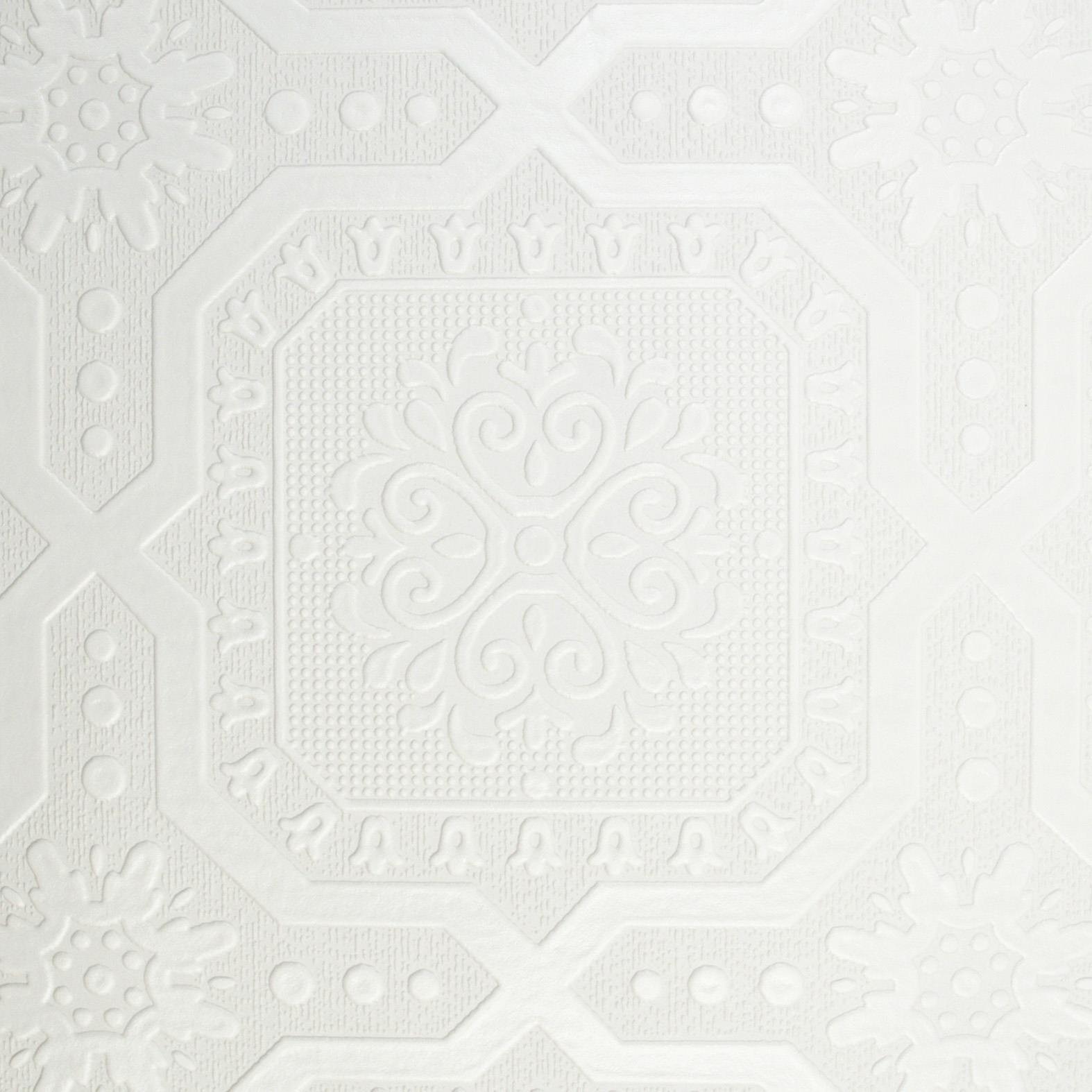 Belgravia Chatsworth White Wallpaper