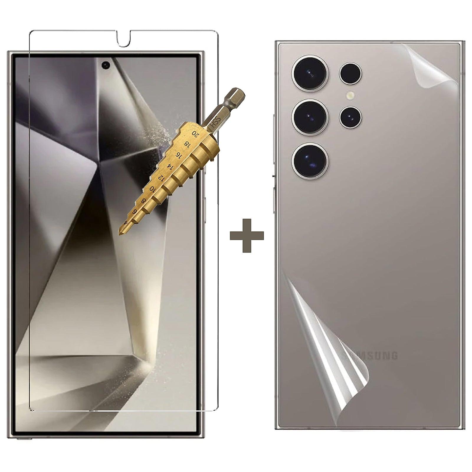 Tempered Glass Screen Protector For Samsung Galaxy S24 Ultra Front And Back Film