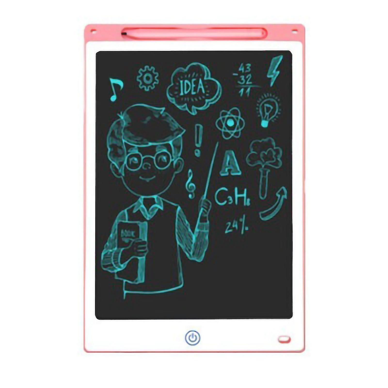 LCD Writing Tablet Children Portable Electronic Drawing Pad Doodle Board Educational Learning Toy Pink Colour Handwriting