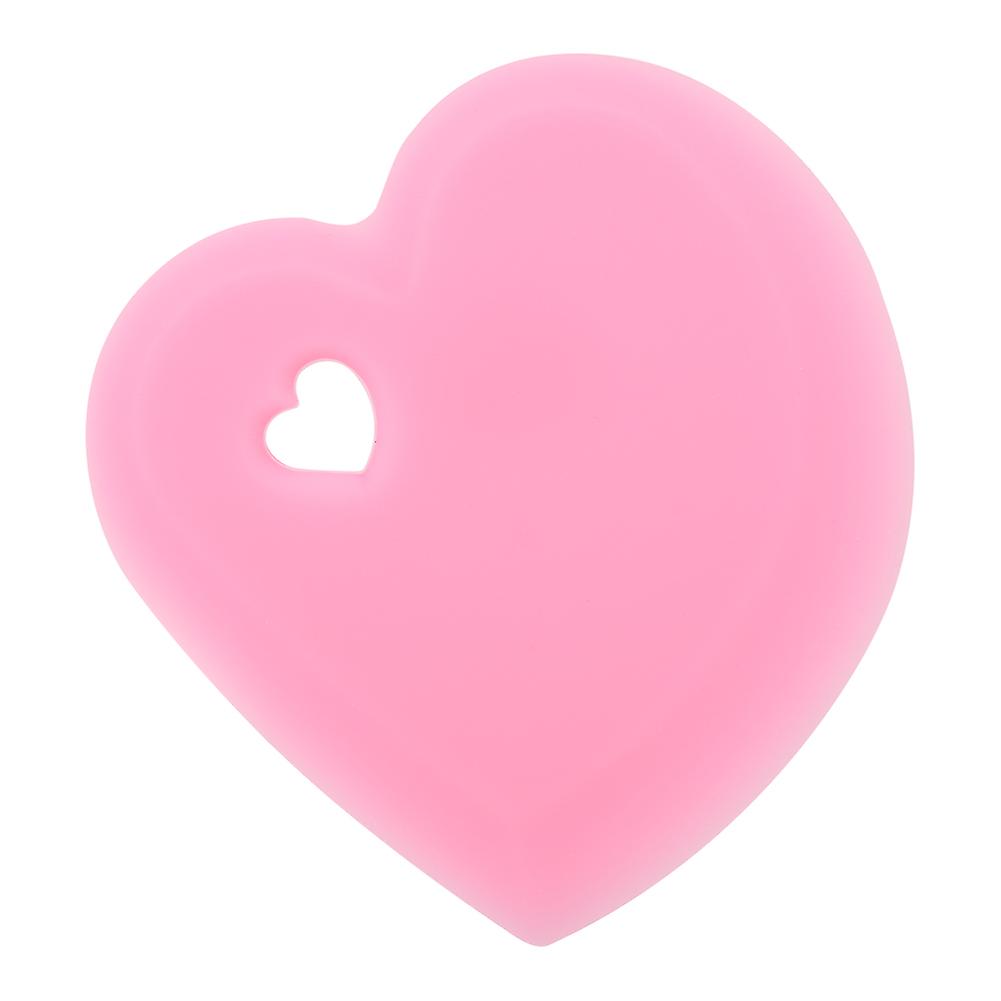 Heart Shape Silicone Baking Spatula Bowl Dough Bread Cookie Pizza Butter Scraper Pink
