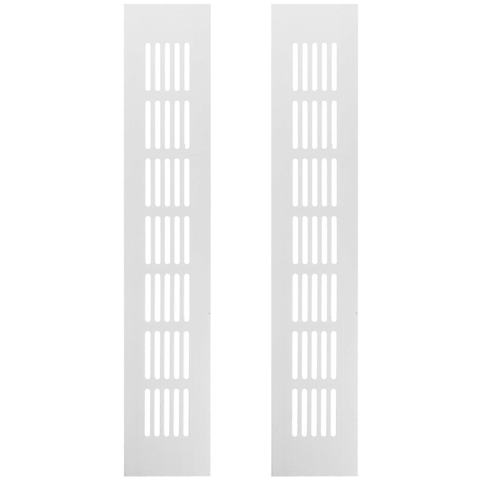 2 قطع سبائك الألومنيوم تنفيس الهواء مصبغة تهوية مستطيلة لخزانة الملابس