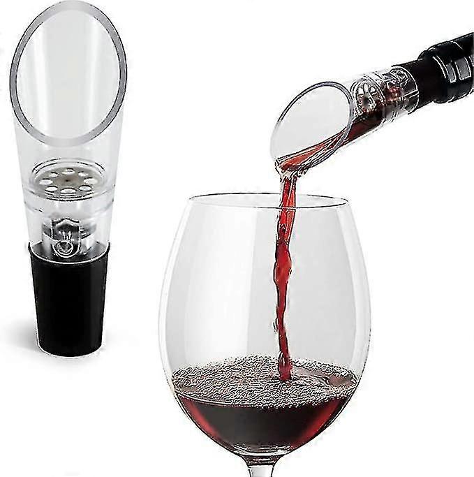 Zk- Wine Sparkler Wine Decanter (pack Of 2) - Premium Spout - For Decanter Carafe - Gift Box Include