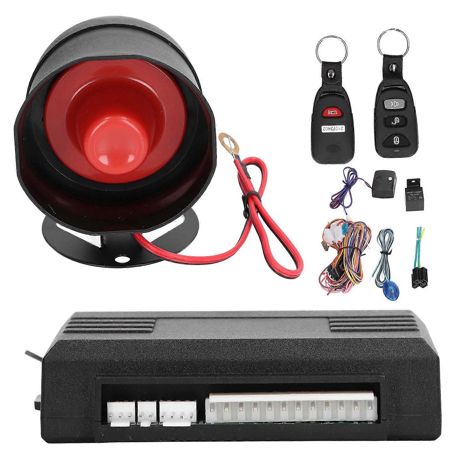 Car Alarm Security System APP Bluetooth Control Remote Start Keyless Entry Universal for DC12V SUVs Sedans E2U411
