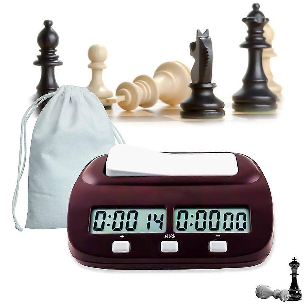 Chess Clock, Professional Multifunctional Digital Chess & Game Timer with Bonus and Delay