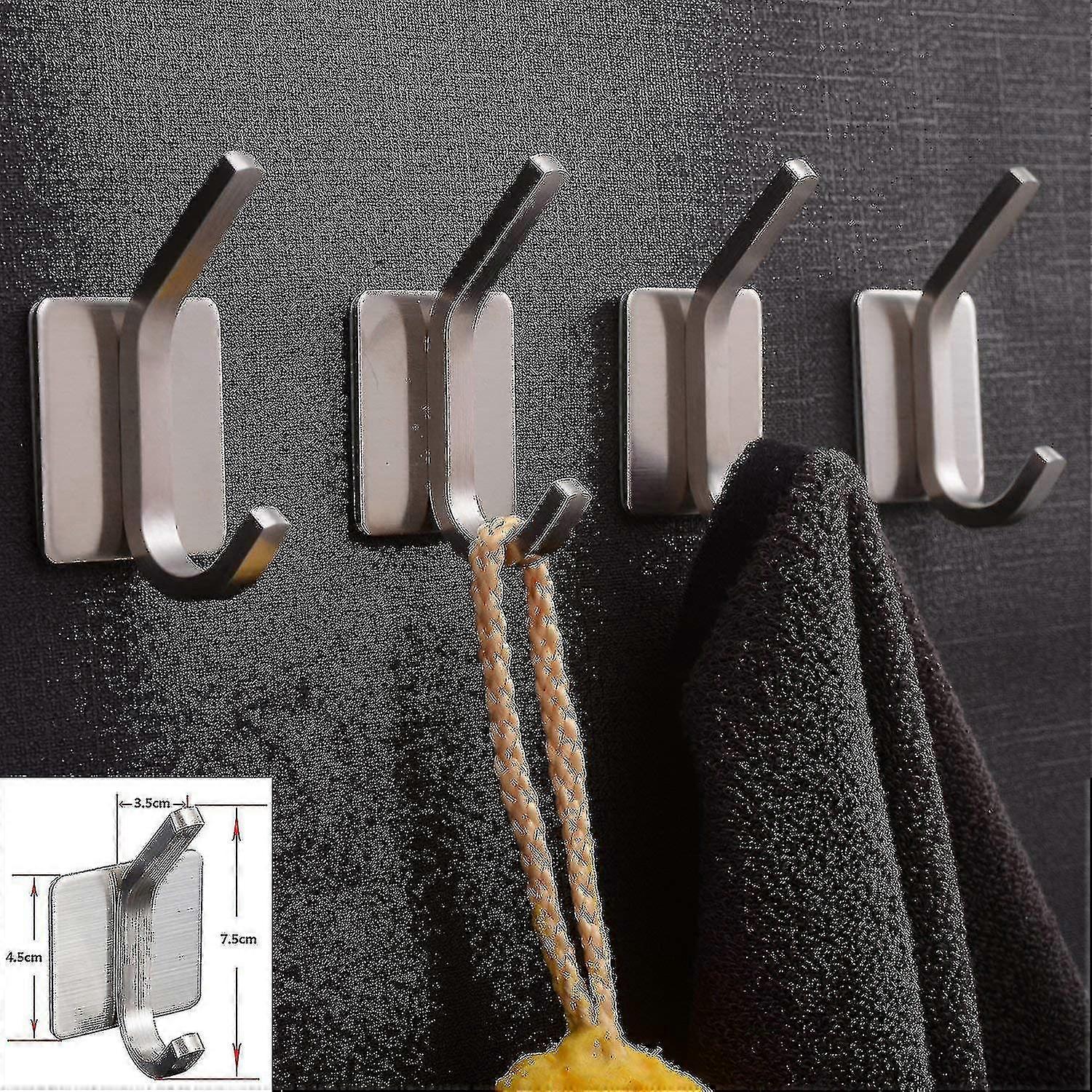 Towel Hook,3m Hooks ,adhesive Hooks Bathroom, Self Adhesive Coat Hook