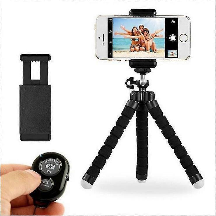 Mobile Phone Tripod Portable And Flexible Tripod With Wireless Remote And Clip