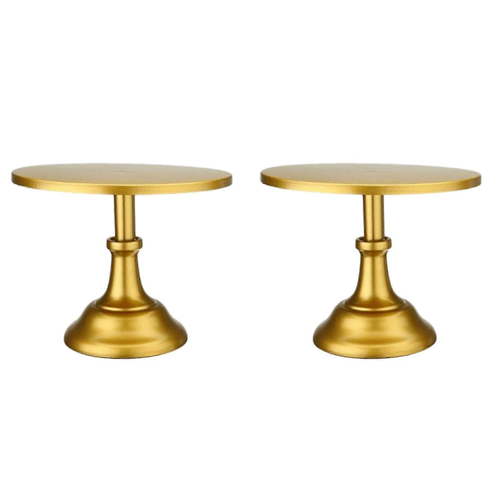 2x metalljärnkakastativ runt piedestal desserthållare muffin displayställ bakverk för födelsedag W