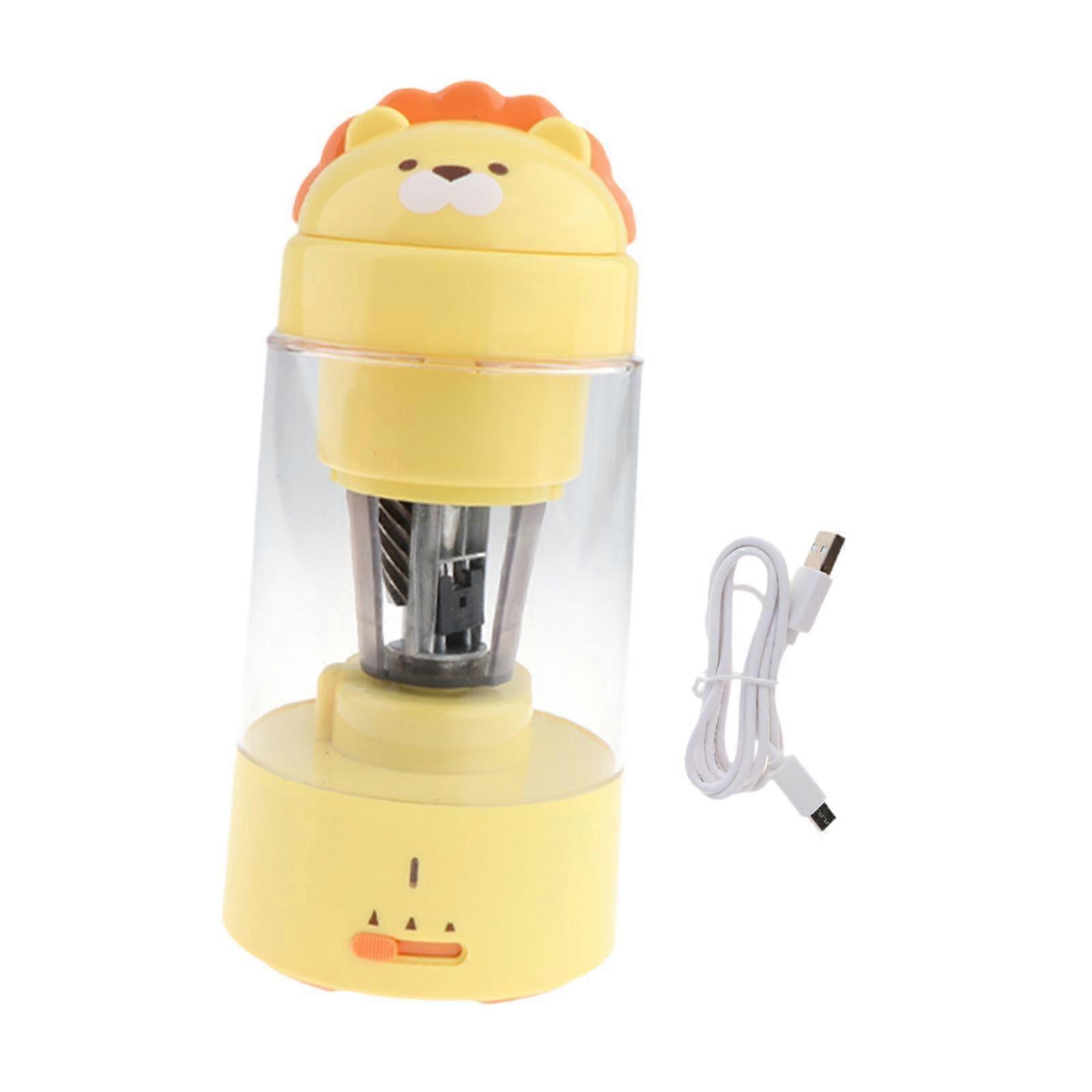 Automatic Pencil Sharpener Container Electric Pencil Sharpener for Classroom yellow