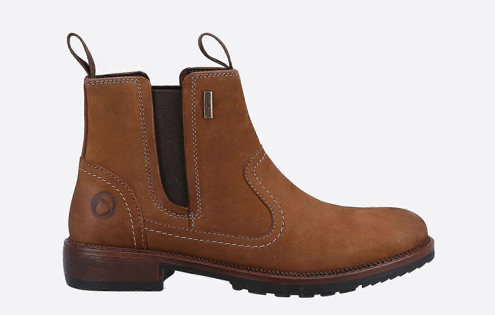 Cotswold Laverton Memory Foam Leather Boots Tan