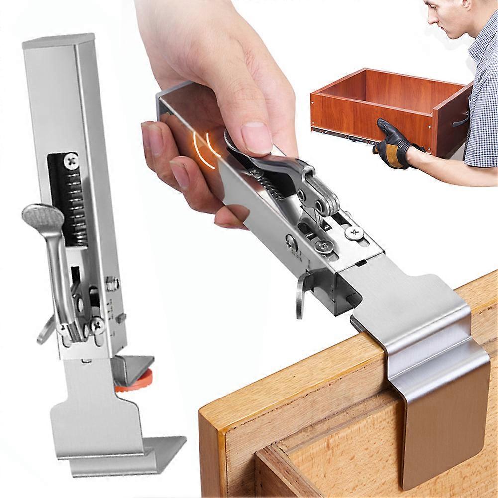 Adjustable Drawer Fixing Clamp Universal Cabinet Installation Drawer Clips for Easy Front Assembly on Tables and Desks