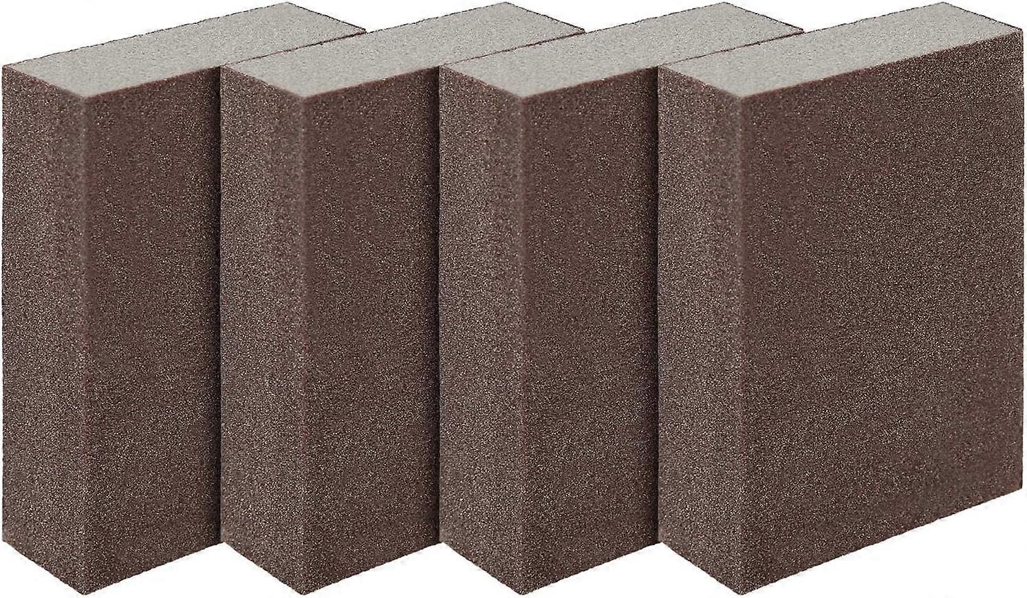 Sanding Sponge 8 Pieces 100 Grit Sanding Blocks 10 x 7 x 2.6 cm Wet and Dry Use for Wood Metal Paint Washable and Reusable