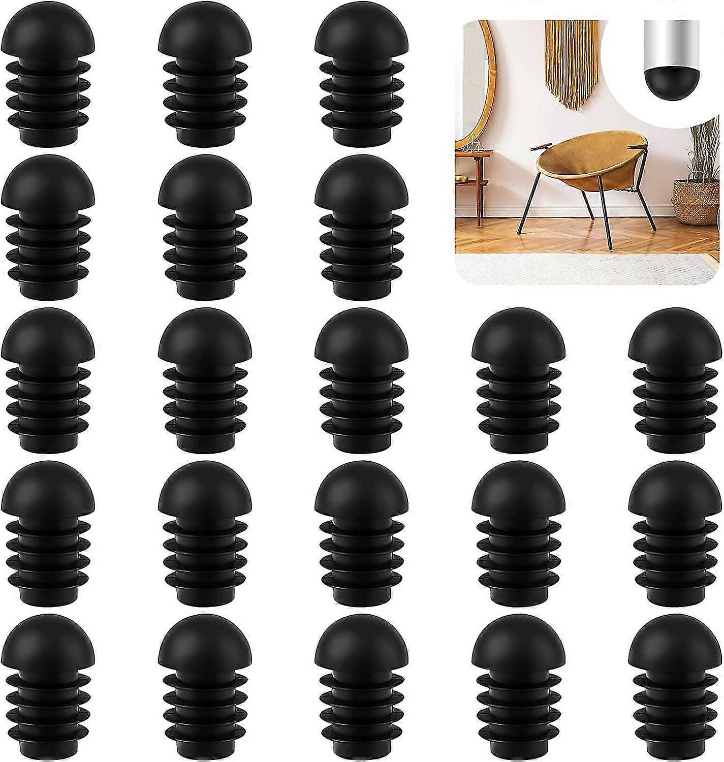 Καπάκι ποδιών καρέκλας 50 τεμ στρογγυλά καπάκια άκρων καρέκλας καπακιού καρέκλας protectio