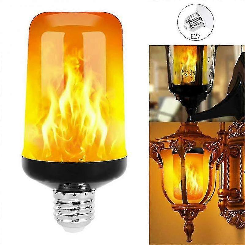 Emulation Dynamic Flame Effect Light Bulb Ac85v-265v For Home Flame Lamp E26 B22 E27 Corn Bulb Creative