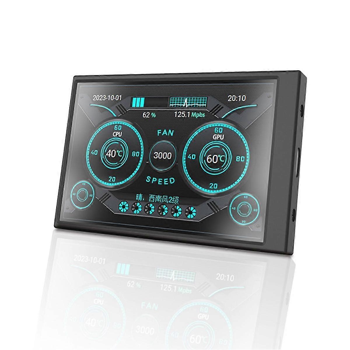 3.5Inch Type C Sub Screen IPS Screen Monitoring Computer CPU GPU Temperature Status USB Interface A