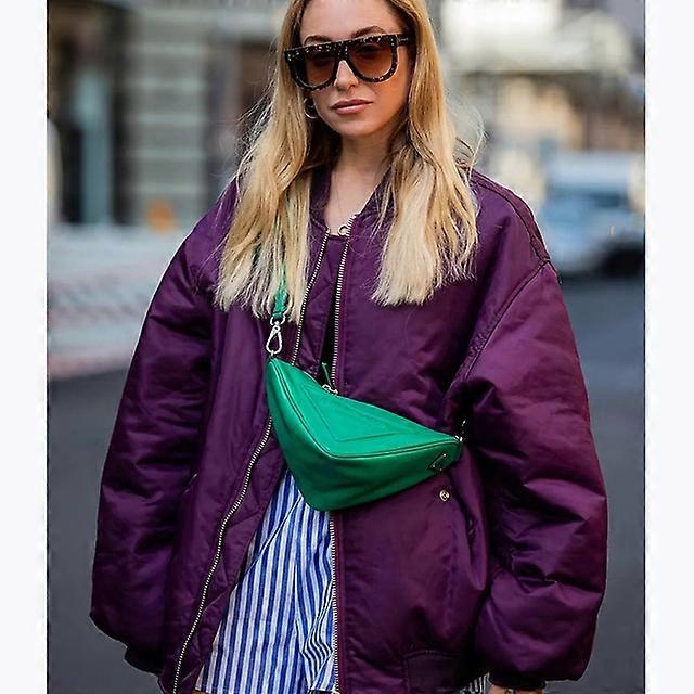 Koreanskt Mode Bomber Jacka Vinter Zip Kvinnor Dunrock Casual Elegant Solid Coat Kvinna Lös Långärmad Ytterkläder Streetwear