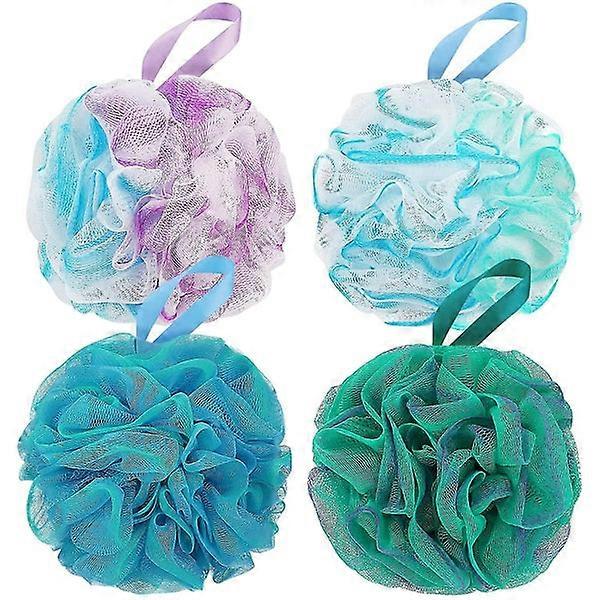 Bath Shower Loofah Sponge, 75g Mesh Pouf Body Scrubber