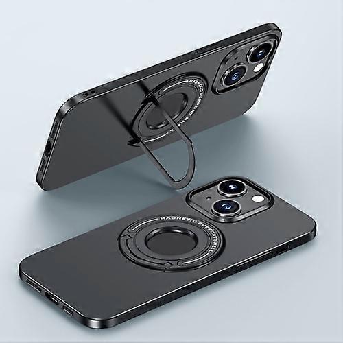For iPhone 15 Matte Magsafe Magnetic Phone Case with Trolley Holder