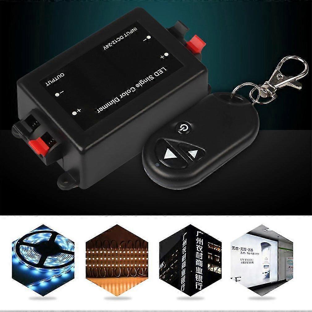 Wireless Remote Led Light Single Color Rf Dimmer Controller Control 12-24v 8a