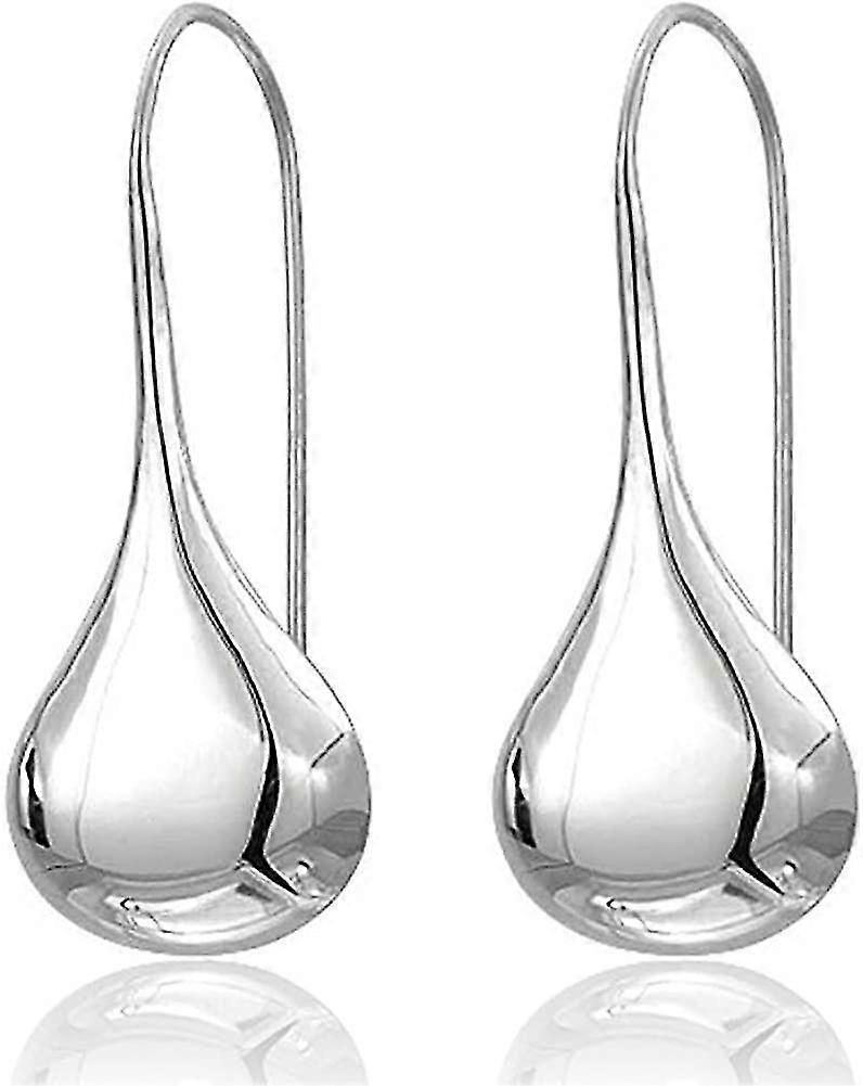 925 Silver Ear With Teardrop Drop Earrings (silver Drop)