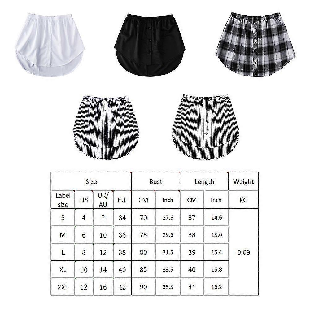Melhor Desconto-mulheres Mini Camisa Extensor Saia Ajustável Camadas Fake Top Lower Sweep S-2xl