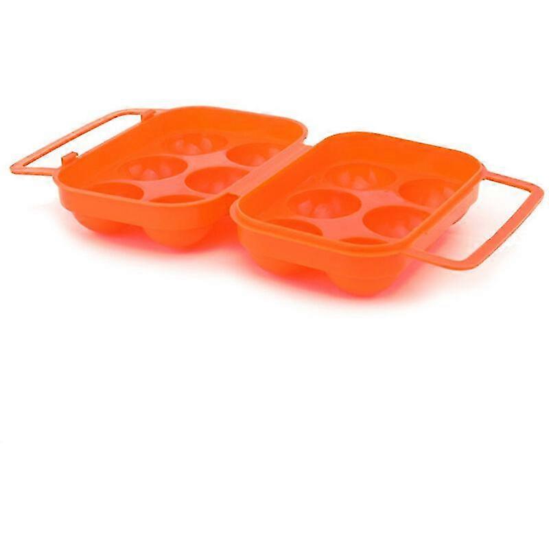 Outdoor Portable Plastic Camping 6 Eggs Container Egg Holder Egg Storage Box With Handle