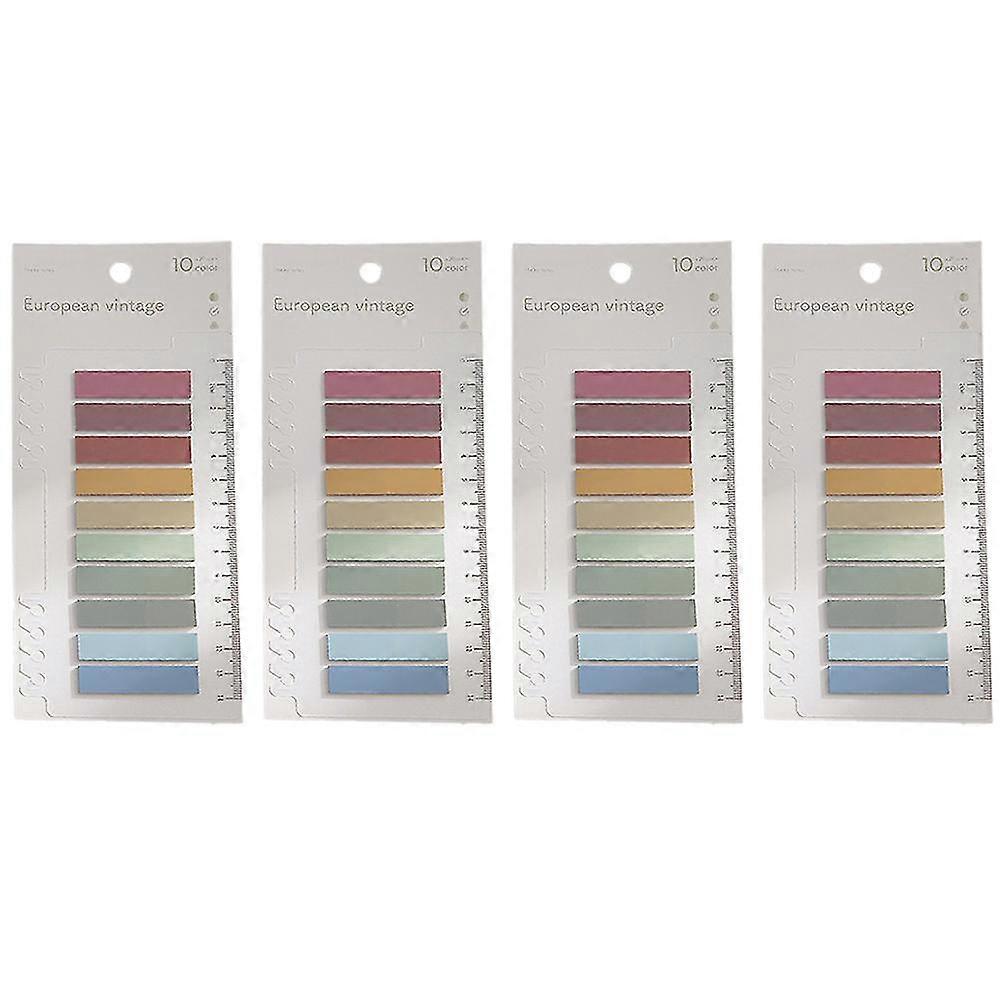 4pack 800pcs Sticky Index Tabs Page Markers,writable Transparent Sticky Notes For Page Marking File