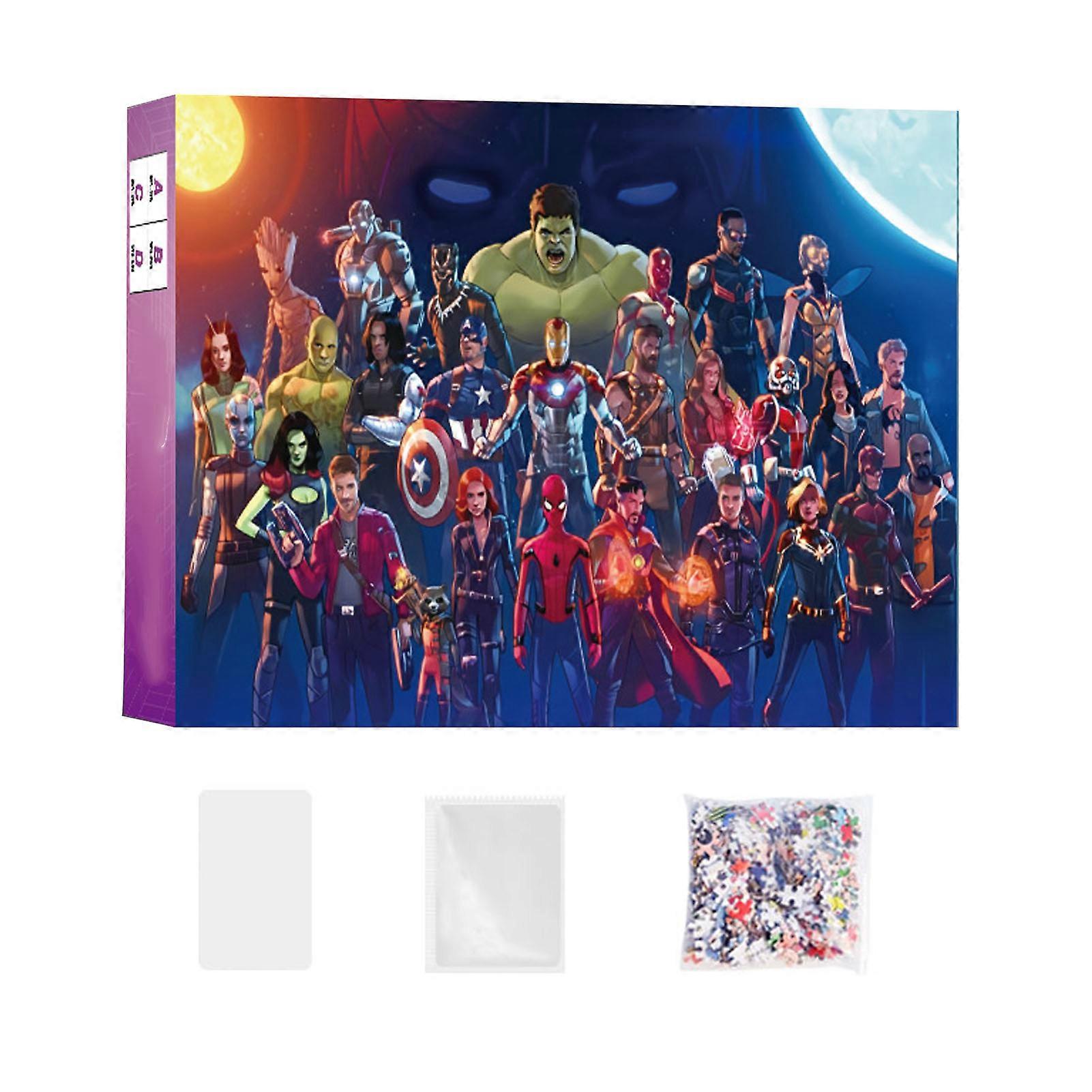 500pcs Anime Character Jigsaw Puzzle Anime Character Cartoon DIY Paper Puzzle Stess Relief Unisex Jigsaw Toy for Kids Adults Type A