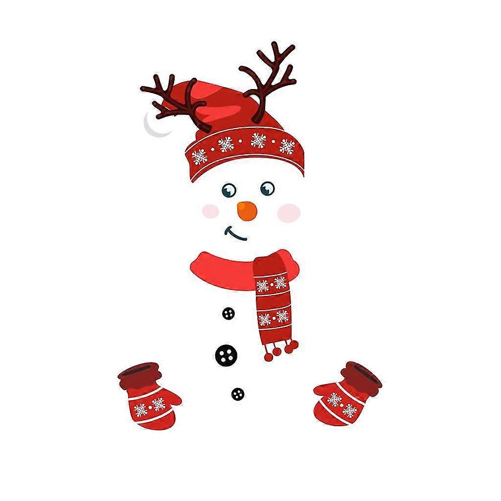 Christmas Ddecorating Snowman Fridge Applique Suitable For Fridge Cupboard