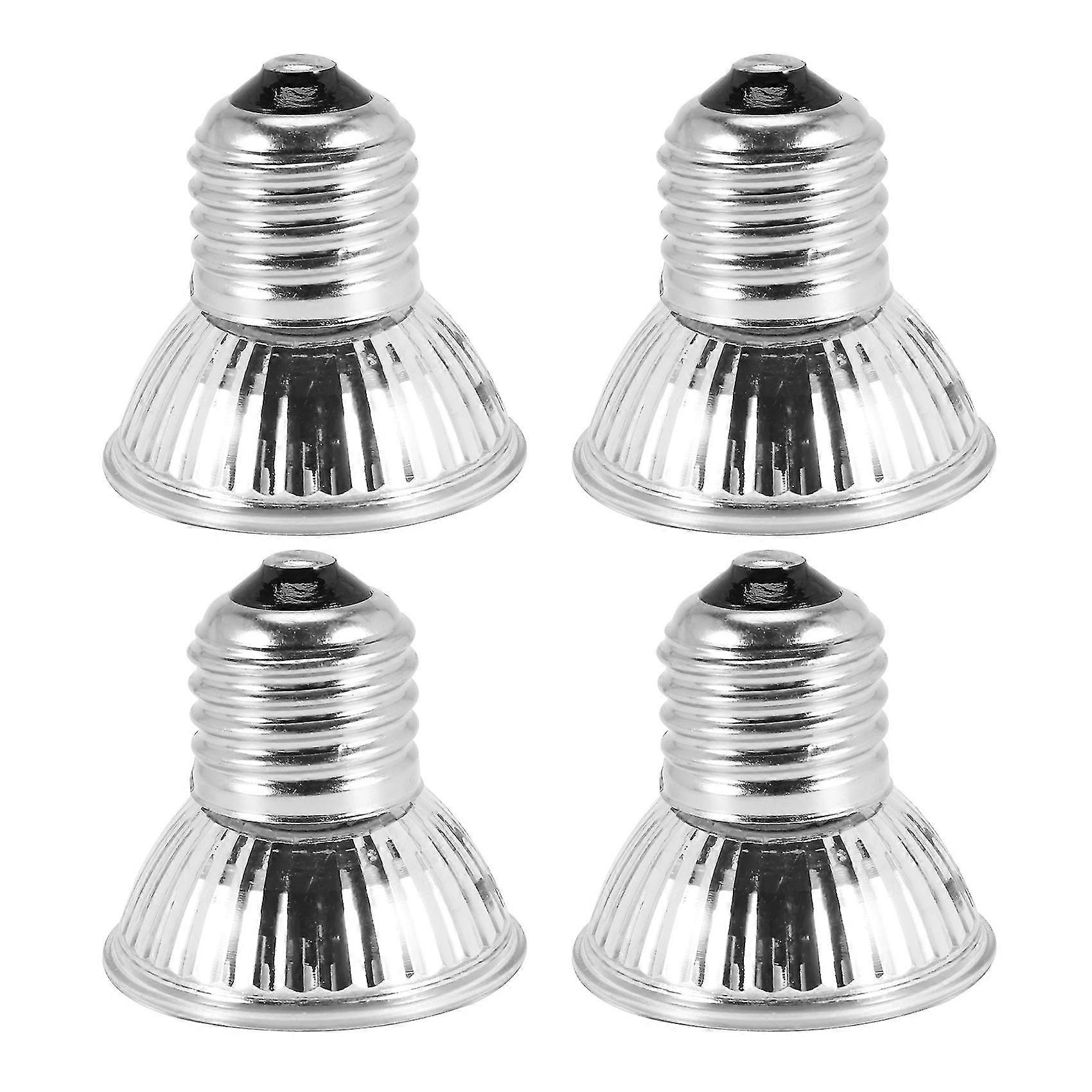 4-pack 50w Uva + Uvb Full Spectrum Lamp Sunbathe Heat Lamp/bulb/light For Lizard Reptiles And Amphib