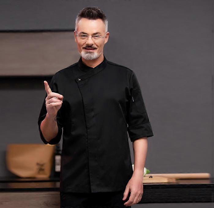 Unisex Long Sleeve Restaurant Hotel Kitchen Chef Work Wear Uniform