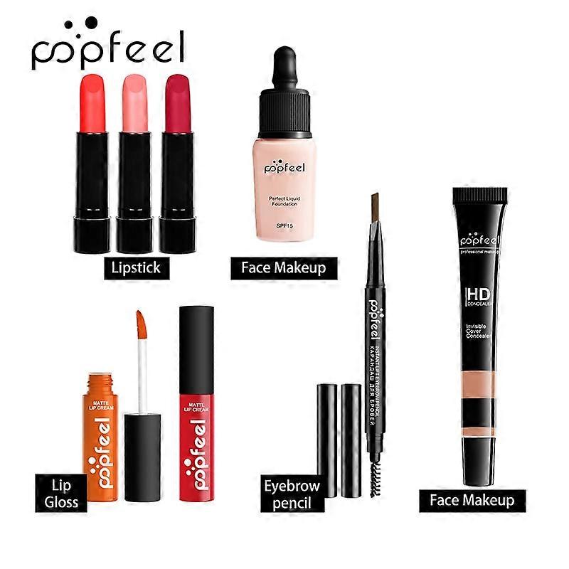 POPFEEL 8-56Pcs Makeup Set Full Professional Makeup Kit Eyeshadow Blush