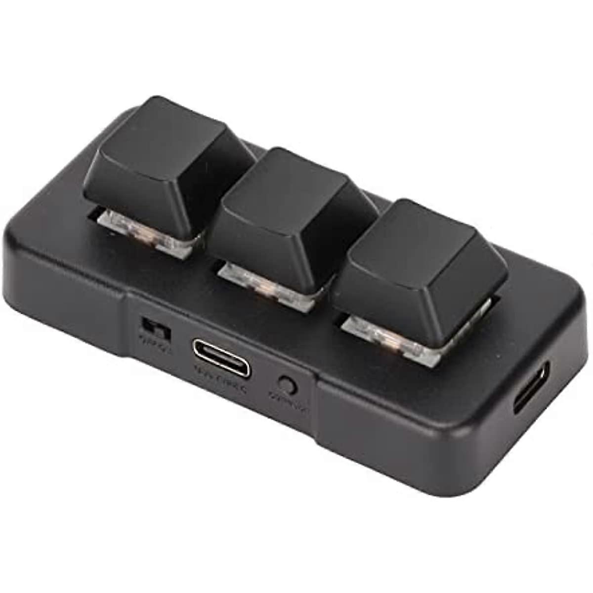 3KeyKeypad  ProgrammableKeypad 3 Keys for Game for PC for Computer (Black)