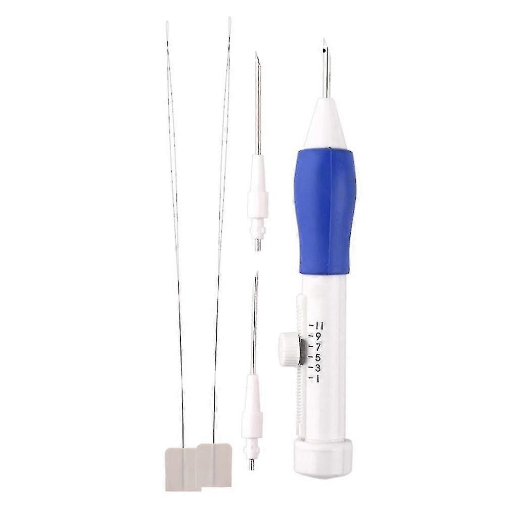 6 Pcs/set Diy Embroidery Pen 1.3/1.6/2.2mm Diameter Plastic Needles Threaders
